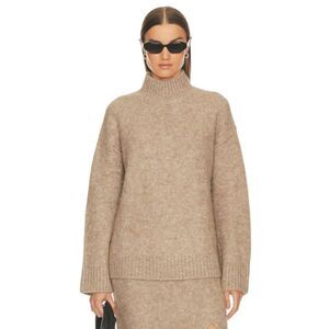 Rails Kacia Alpaca Blend Mockneck Sweater - Oatmeal Size S